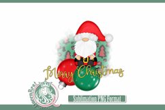 Merry Christmas Ornament Gnome Sublimation Product Image 2