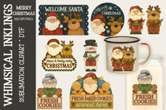Merry Christmas Sublimation Clipart Product Image 1