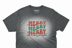 Merry Christmas | Retro Stacked | Christmas Holiday SVG Product Image 4