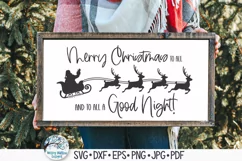 Merry Christmas To All and To All A Good Night SVG Product Image 2