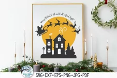 Merry Christmas To All and To All A Good Night SVG Product Image 1
