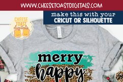 Merry Happy Jolly | Leopard Christmas Sublimation PNG Product Image 2
