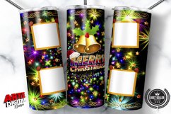Christmas Photo Tumbler 20oz Skinny Tumbler Sublimation Product Image 1