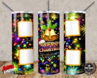 Christmas Photo Tumbler 20oz Skinny Tumbler Sublimation Product Image 2