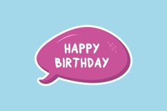 Happy Birthday Message Stickers, Enhancing Communications Product Image 1