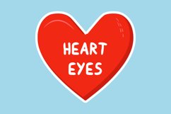 Heart Eyes Message Stickers, Enhancing Communications Product Image 1