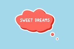 Sweet Dream Message Stickers, Enhancing Communications Product Image 1