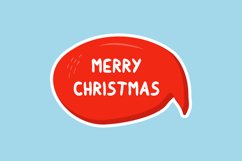 Merry Christmas Message Stickers, Enhancing Communications Product Image 1