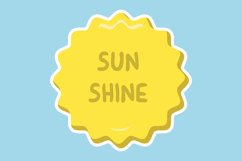 Sun Shine Message Stickers, Enhancing Communications Product Image 1