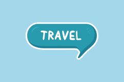 Travel Message Stickers, Enhancing Communications Product Image 1