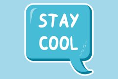 Stay Cool Message Stickers, Enhancing Communications Product Image 1