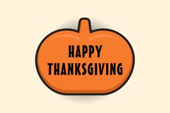 Happy Thanksgiving Message Stickers Enhancing Communications Product Image 1