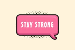 Stay Strong Message Stickers, Enhancing Communications Product Image 1