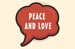Peace And Love Message Stickers, Enhancing Communications Product Image 1
