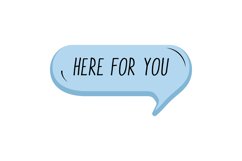 Here for You Message Stickers, Enhancing Communications Product Image 1