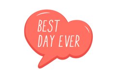 Best Day Ever Message Stickers, Enhancing Communications Product Image 1