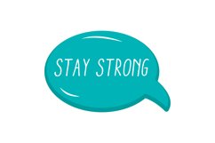 Stay Strong Message Stickers, Enhancing Communications Product Image 1