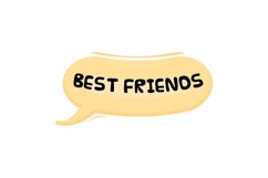 Best Friends Message Stickers, Enhancing Communications Product Image 1