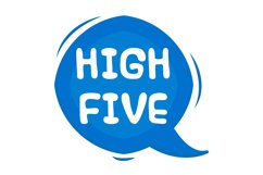 High Five Message Stickers, Enhancing Communications Product Image 1