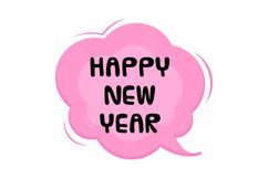 Happy New Year Message Stickers, Enhancing Communications Product Image 1
