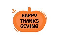 Happy Thanksgiving Message Stickers Enhancing Communications Product Image 1