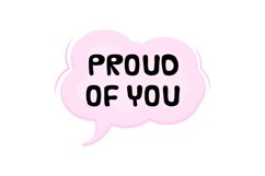 Proud of You Message Stickers, Enhancing Communications Product Image 1