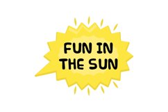 Fun in the Sun Message Stickers Enhancing Communications Product Image 1