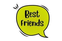 Best Friends Message Stickers, Enhancing Communications Product Image 1