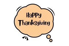 Happy Thanksgiving Message Stickers Enhancing Communications Product Image 1