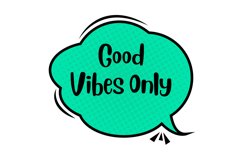 Good Vibes Only Message Stickers, Enhancing Communications Product Image 1
