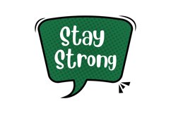 Stay Strong Message Stickers, Enhancing Communications Product Image 1