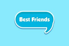 Best Friends Message Stickers, Enhancing Communications Product Image 1