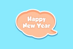 Happy New Year Message Stickers, Enhancing Communications Product Image 1