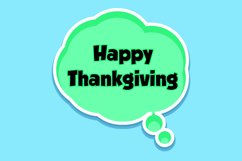 Happy Thanksgiving Message Stickers, Enhancing Communication Product Image 1