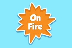 On Fire Message Stickers, Enhancing Communications Product Image 1