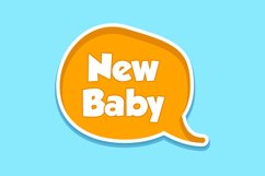 New Baby Message Stickers, Enhancing Communications Product Image 1