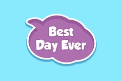 Best Day Ever Message Stickers, Enhancing Communication Product Image 1