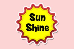 Sunshine Message Stickers, Enhancing Communication Product Image 1