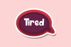 Tired Message Stickers, Enhancing Communications Product Image 1