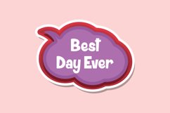 Best Day Ever Message Stickers, Enhancing Communications Product Image 1