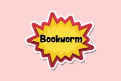 Bookworm Message Stickers, Enhancing Communication Product Image 1