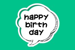 Happy Birthday Message Stickers, Enhancing Communications Product Image 1