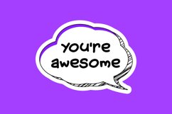 You're Awesome Message Stickers, Enhancing Communications Product Image 1