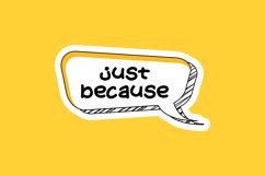 Just Because Message Stickers, Enhancing Communications Product Image 1