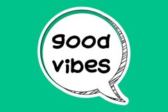 Good Vibes Message Stickers, Enhancing Communications Product Image 1