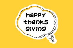 Happy Thanksgiving Message Stickers, Enhancing Communication Product Image 1