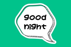 Good Night Message Stickers, Enhancing Communications Product Image 1