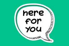 Here for You Message Stickers, Enhancing Communications Product Image 1