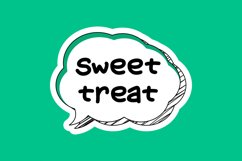 Sweet Treat Message Stickers, Enhancing Communications Product Image 1
