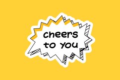 Cheers to You Message Stickers, Enhancing Communications Product Image 1